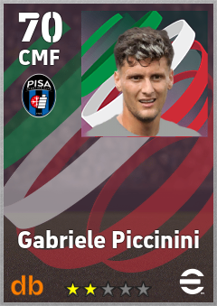 Gabriele Piccinini — CMF, OVR 70, MAX 70