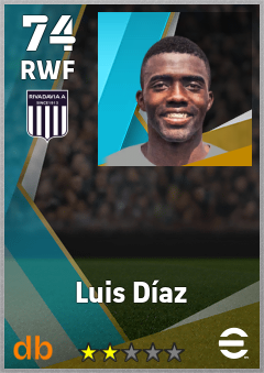 Luis Díaz — RWF, OVR 74, MAX 74