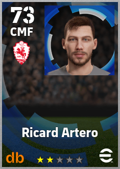 Ricard Artero — CMF, OVR 73, MAX 73