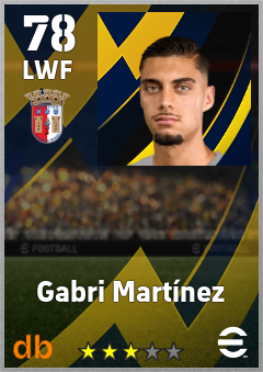 Gabri Martínez eFootball player card
