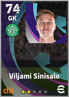 Viljami Sinisalo — GK, OVR 74, MAX 74