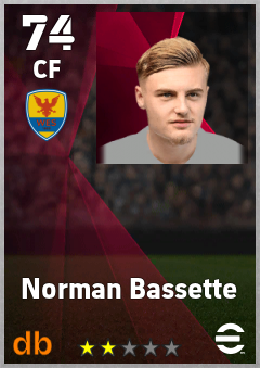 Norman Bassette — CF, OVR 74, MAX 74