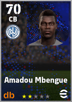Amadou Mbengue — CB, OVR 70, MAX 70