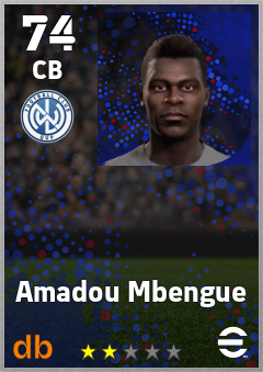 Amadou Mbengue — CB, OVR 74, MAX 74