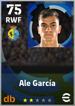 Ale García — RWF, OVR 75, MAX 75