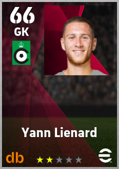 Yann Lienard — GK, OVR 66, MAX 66