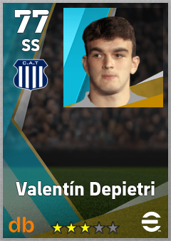 Valentín Depietri — SS, OVR 77, MAX 77