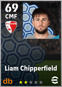 Liam Chipperfield — CMF, OVR 69, MAX 69