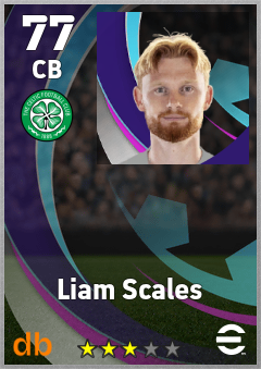 Liam Scales — CB, OVR 77, MAX 77