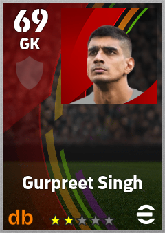 Gurpreet Singh eFootball player card