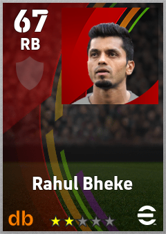 Rahul Bheke eFootball player card