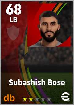 Subashish Bose eFootball player card