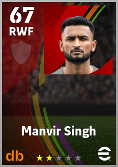 Manvir Singh eFootball player card