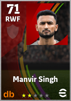 Manvir Singh eFootball player card