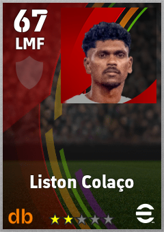 Liston Colaço eFootball player card