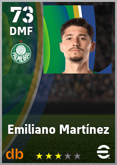 Emiliano Martínez — DMF, OVR 73, MAX 73