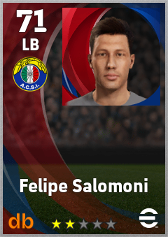 Felipe Salomoni — LB, OVR 71, MAX 71