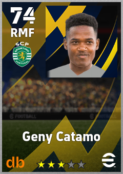 Geny Catamo eFootball player card