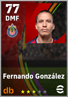Fernando González — DMF, OVR 77, MAX 77