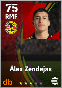 Álex Zendejas eFootball player card