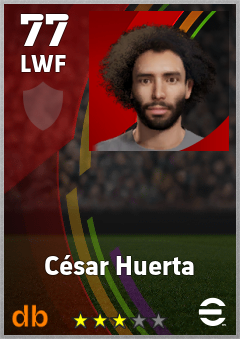 César Huerta eFootball player card