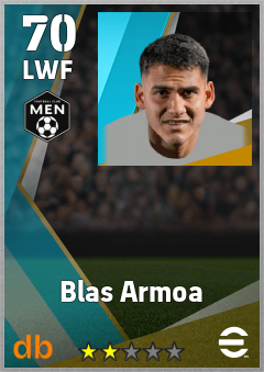 Blas Armoa — LWF, OVR 70, MAX 70