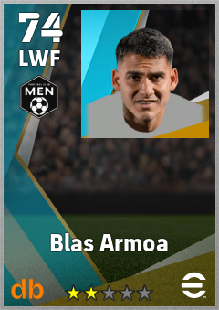 Blas Armoa — LWF, OVR 74, MAX 74