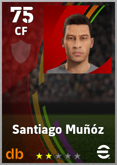 Santiago Muñóz — CF, OVR 75, MAX 75