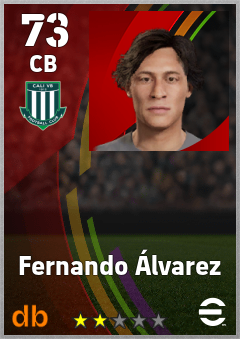 Fernando Álvarez — CB, OVR 73, MAX 73