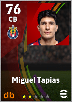 Miguel Tapias — CB, OVR 76, MAX 76