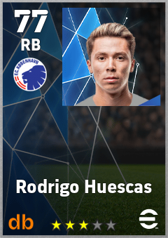Rodrigo Huescas — RB, OVR 77, MAX 77