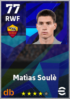 Matìas Soulè eFootball player card
