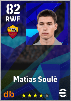Matìas Soulè — RWF, OVR 82, MAX 82