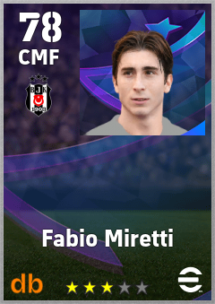 Fabio Miretti eFootball player card
