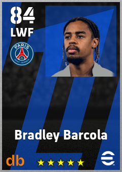 Bradley Barcola eFootball player card