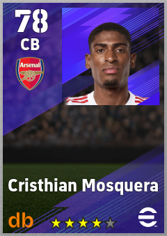 Cristhian Mosquera eFootball player card