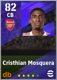 Cristhian Mosquera — CB, OVR 82, MAX 82