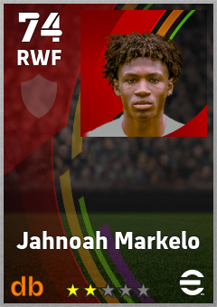 Jahnoah Markelo eFootball player card