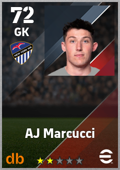 AJ Marcucci — GK, OVR 72, MAX 72