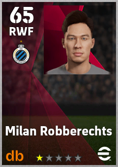 Milan Robberechts eFootball player card