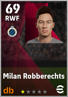 Milan Robberechts — RWF, OVR 69, MAX 69