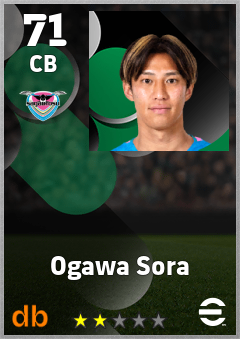 Ogawa Sora — CB, OVR 71, MAX 71