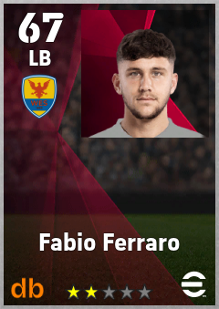 Fabio Ferraro — LB, OVR 67, MAX 67