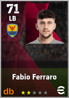 Fabio Ferraro — LB, OVR 71, MAX 71