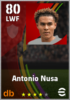 Antonio Nusa eFootball player card