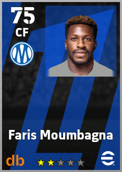Faris Moumbagna — CF, OVR 75, MAX 75
