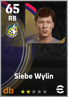 Siebe Wylin — RB, OVR 65, MAX 65