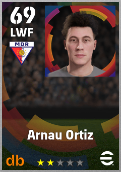 Arnau Ortiz — LWF, OVR 69, MAX 69