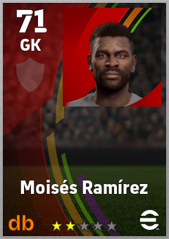 Moisés Ramírez — GK, OVR 71, MAX 71
