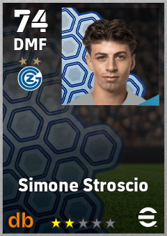 Simone Stroscio — DMF, OVR 74, MAX 74